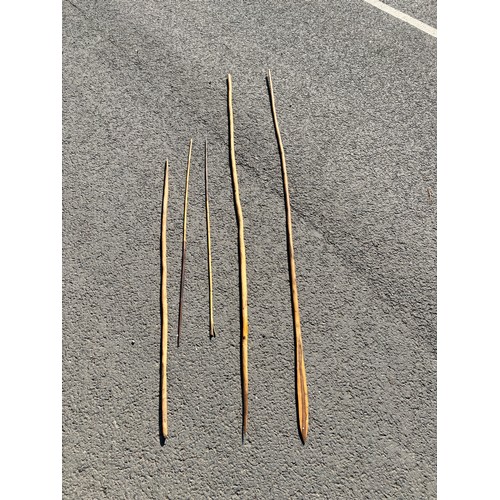 247A - Selection of vintage cane/ spheres longest approximately 78 inches