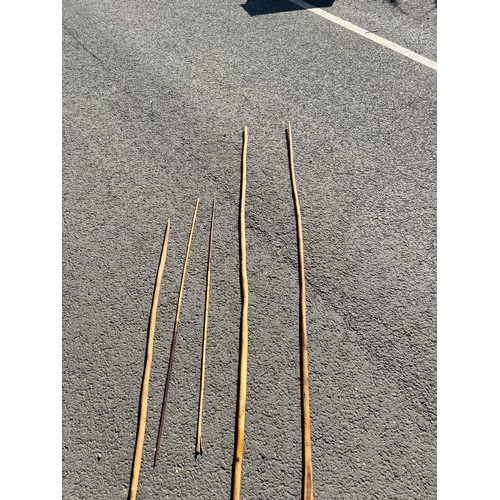 247A - Selection of vintage cane/ spheres longest approximately 78 inches