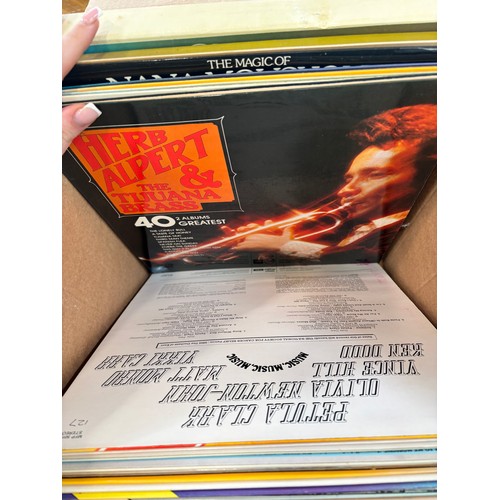 189 - Large selection of assorted Records includes Nat King cole, Andy williams etc