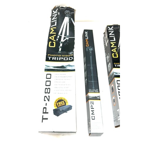 174 - Selection of assorted camera equipment includes stands, Nokia 105 phone etc