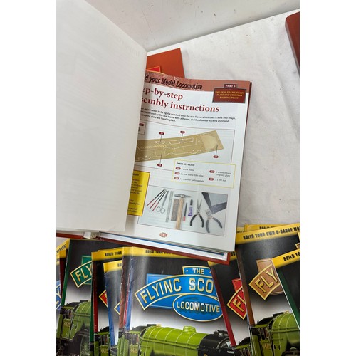 147 - Large selection of The Flying scotsman magazines, train maps and posters