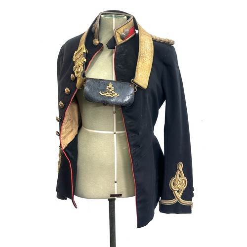 232 - Victorian royal Artillery officers tunic complete with shoulder belt and pouch