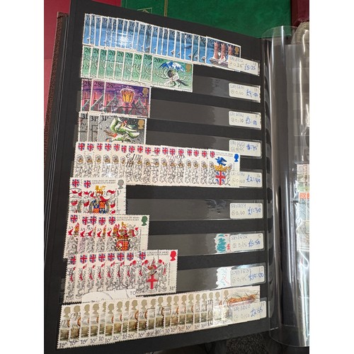 117 - 11 stamp albums with various assorted vintage and later stamps