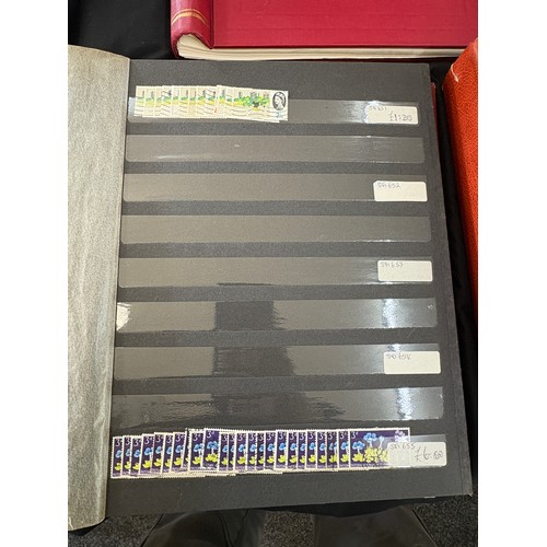 117 - 11 stamp albums with various assorted vintage and later stamps