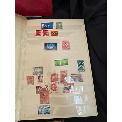 117 - 11 stamp albums with various assorted vintage and later stamps