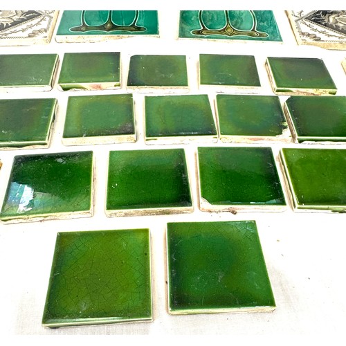 177 - Selection of vintage decorative tiles