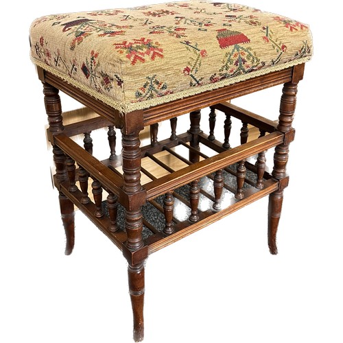 220 - Antique Edwardian piano/music stool