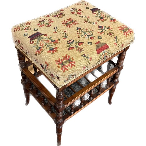 220 - Antique Edwardian piano/music stool