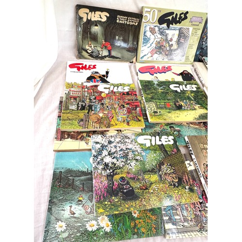 139 - Large selection of vintage Giles annuals