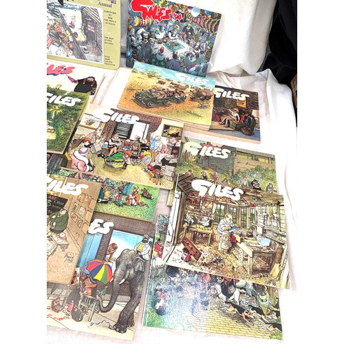 139 - Large selection of vintage Giles annuals