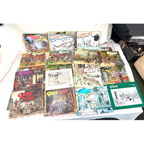 139 - Large selection of vintage Giles annuals
