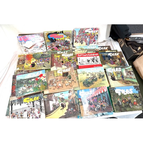 139 - Large selection of vintage Giles annuals