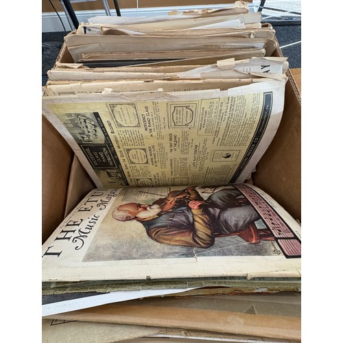 134 - Selection of vintage music sheets and books