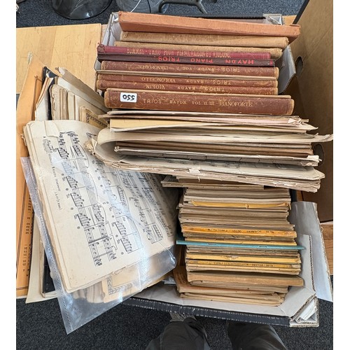 134 - Selection of vintage music sheets and books