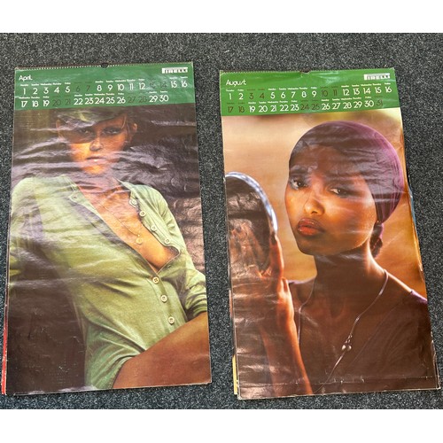 227 - Selection of Vintage Pirelli calendars years 1974 10th anniversary Edition