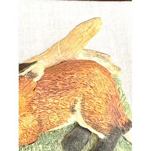 141 - Selection of 4 Border Fine Arts ornaments, all have sustained some damage to include Shire horses an... 