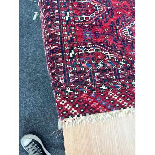 107 - Turkish prayer rug 58 inches long 38 inches wide