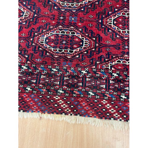 107 - Turkish prayer rug 58 inches long 38 inches wide