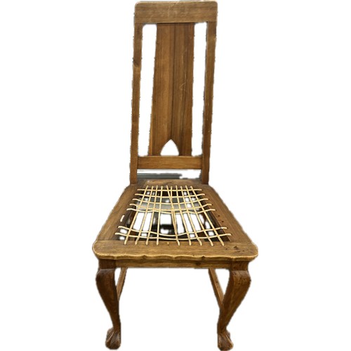 236 - Queen Anne chair webbed seat