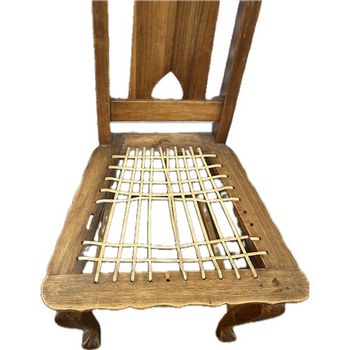 236 - Queen Anne chair webbed seat