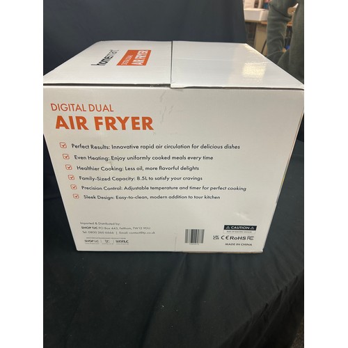 178 - Home Smart digital dual air fryer 8.5L, Brand new