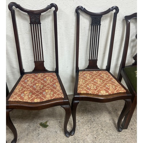 245 - 4 Antique chairs