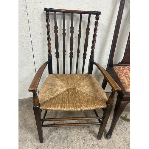 245 - 4 Antique chairs