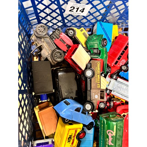 214 - Selection of diecast cars to include makers Corgi, Days gone, Lledo etc