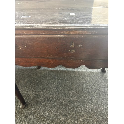 239 - Antique period one drawer low boy measures approx 27 inches tall x 36 wide and 22 deep