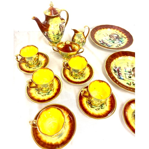 39 - Roseberry Studios vintage tea set, farm scene, items comprise of teapot, jug, sugar bowl, cake place... 