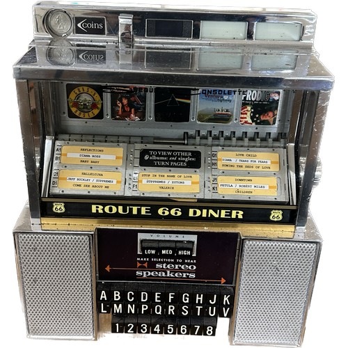 Vintage mini juke box ' Route 66', in working order, measures ...