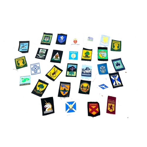 675 - Selection of vintage Scottish county badges