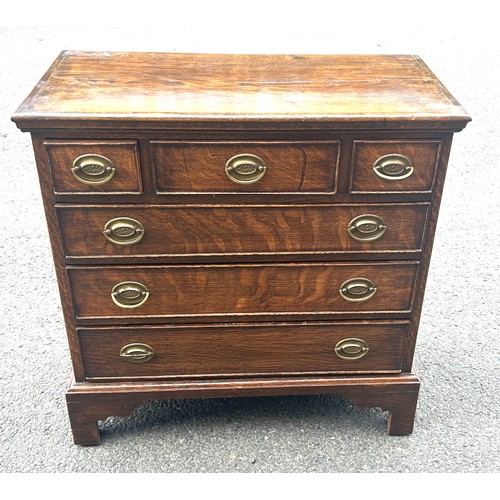 George III design oak chest of drawers measures approximately 30 inches ...