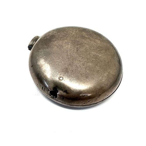 Antique silver pair case pocket watch outer case weight 42g inside ...