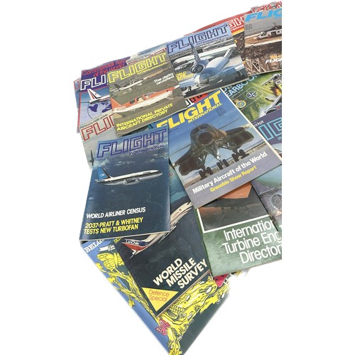 138 - Selection of vintage magazines to include  ' Flight International', ' Royal Air force year book' etc