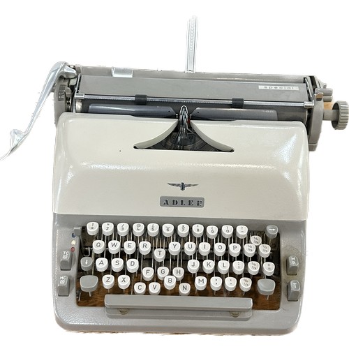 139 - Vintage Adler type writer with case