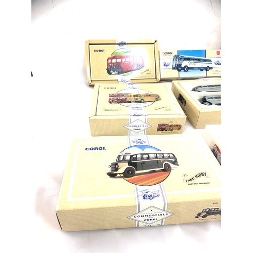 143 - Selection of ten boxed corgi Commercials diecast vehicles includes Yellow Coach, Fred Biddy etc