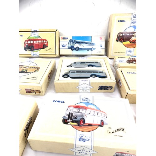 143 - Selection of ten boxed corgi Commercials diecast vehicles includes Yellow Coach, Fred Biddy etc
