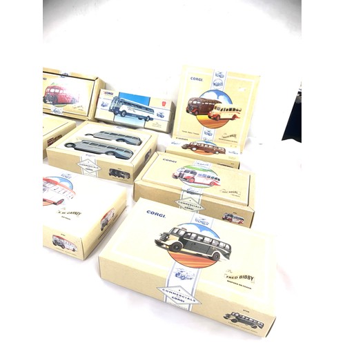 143 - Selection of ten boxed corgi Commercials diecast vehicles includes Yellow Coach, Fred Biddy etc