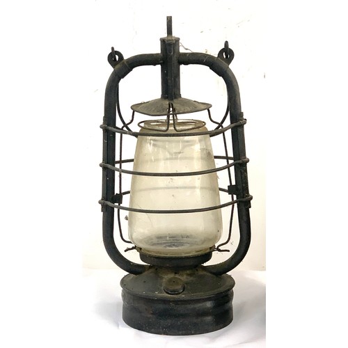 105 - Braime vintage jug and a vintage oil lamp