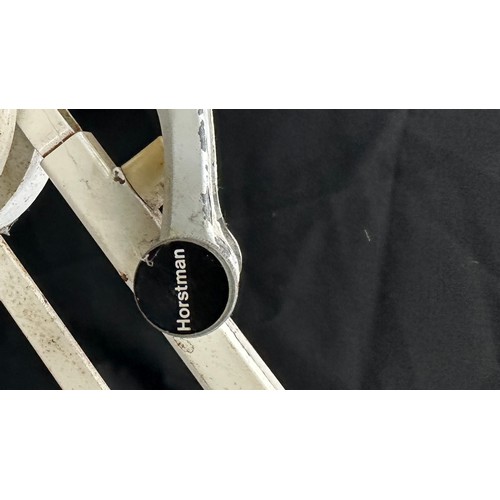 104 - Vintage Hortsman white angle poise lamp, untested