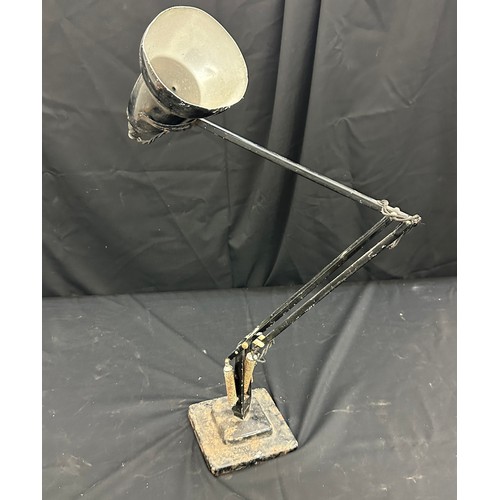 116 - Vintage black angle poise lamp, untested