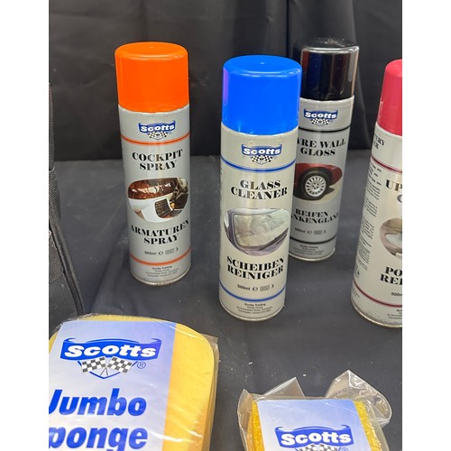 115 - Cased Car cleaning set