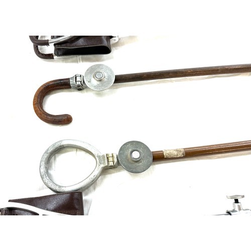 159 - Selection of five shooting sticks