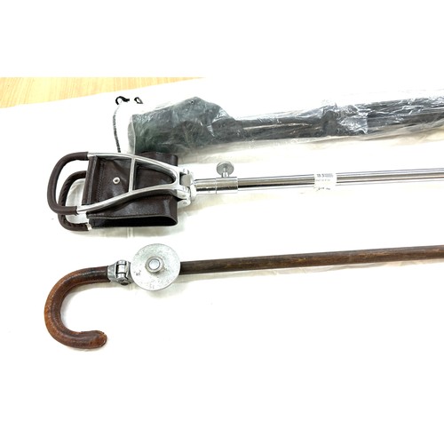 159 - Selection of five shooting sticks