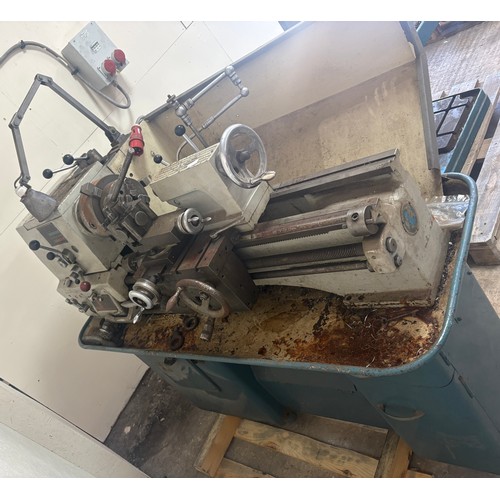 327 - Colchester student center lathe, square head, complete with fixed 3  jaw chuck, additions  phase pla... 