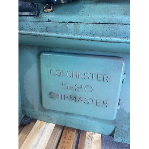 329 - Colchester 5 x 20 chiip master center lathe, 3 phase
