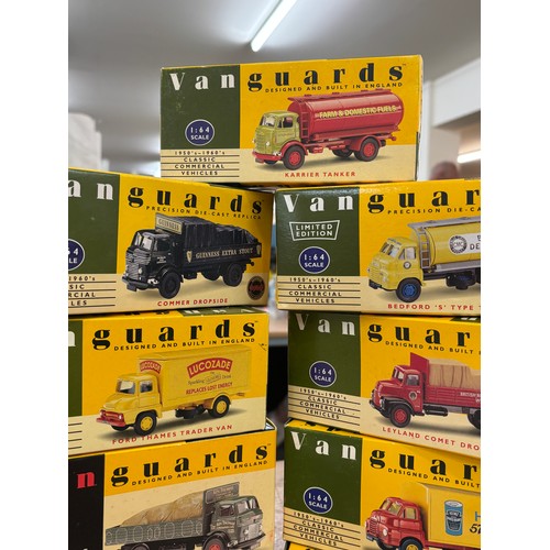 101 - 8 Boxed Van Guards Die cast Replica cars includes Heinz, Ken thomas etc