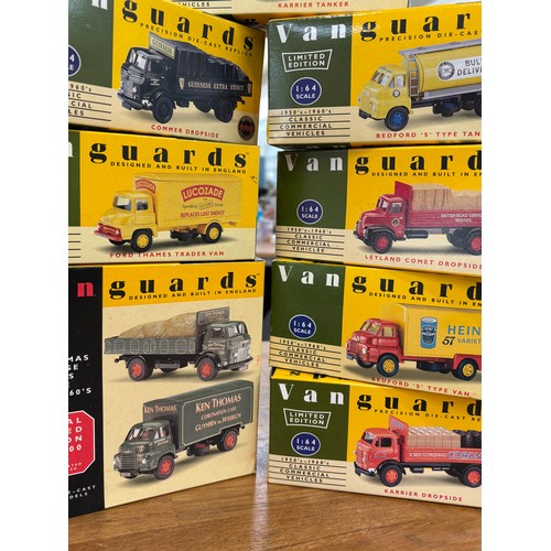 101 - 8 Boxed Van Guards Die cast Replica cars includes Heinz, Ken thomas etc