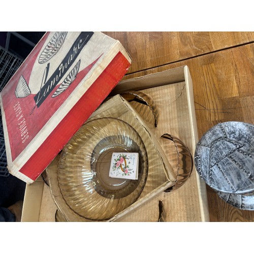 134 - Selection of miscellaneous to include sherry glasses, Royal Doulton porcelain items, etc